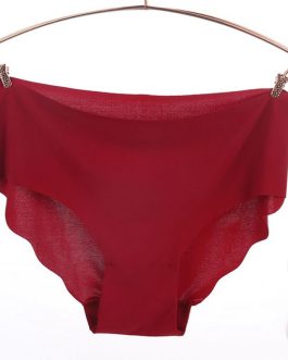 Women Seamless Ultra-thin Sexy Lingerie Panties Wavy Edge