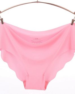Women Seamless Ultra-thin Sexy Lingerie Panties Wavy Edge