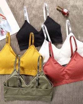 Push Up Top Wire Free Padded Fitness Bra